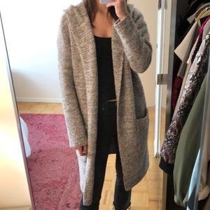 Barefoot dreams hooded long sweater